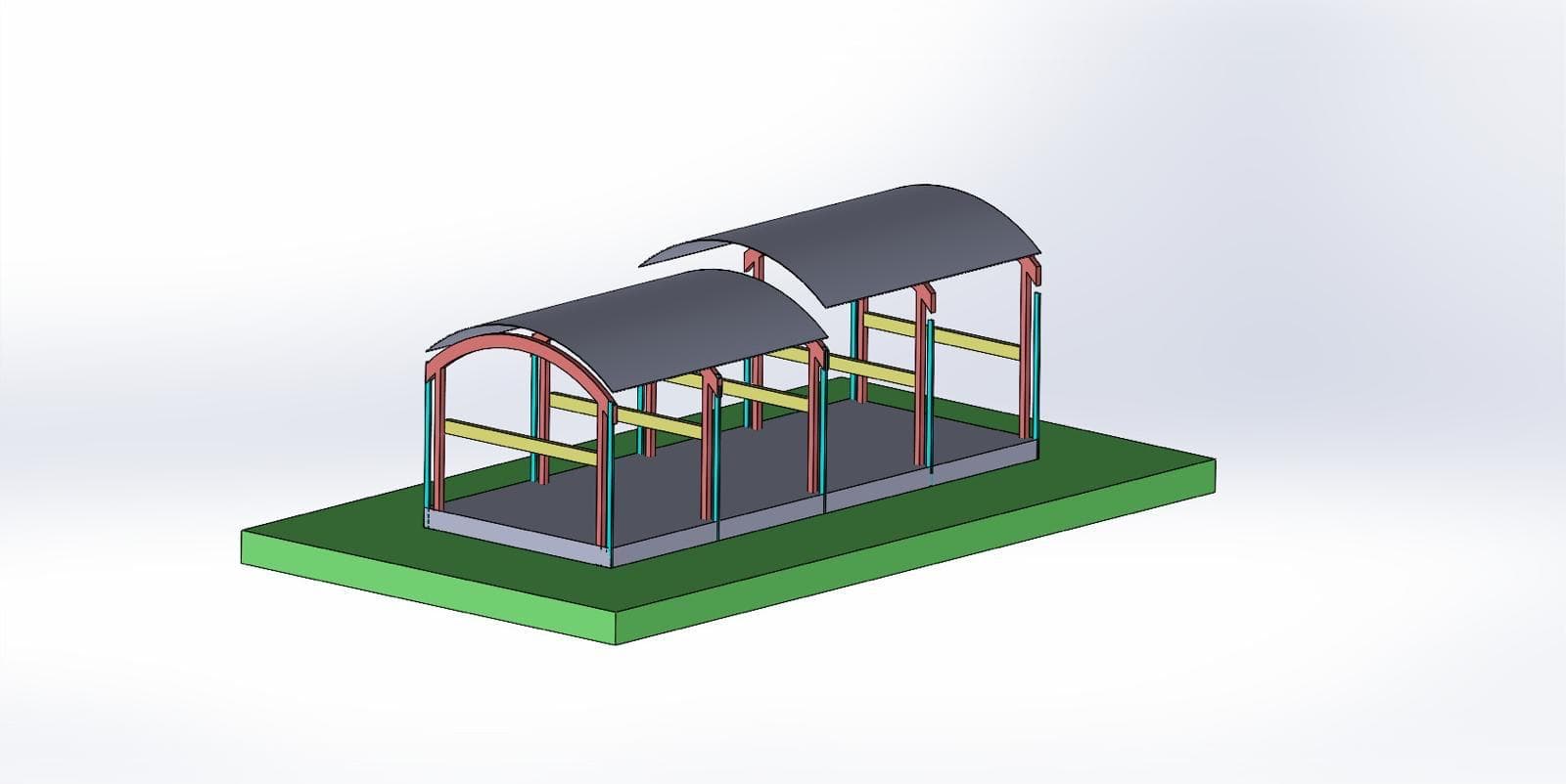 Dutch Barn Monkshide - Barn conversions structural engineering project in Herefordshire, UK - Image 5